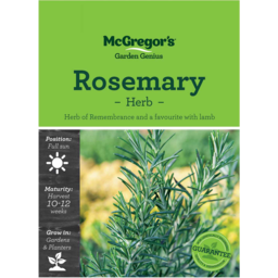 Photo of McGregor's Seeds Rosemary