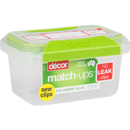 Photo of Decor Match Ups Container Oblong Clip350ml