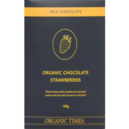 Photo of ORGANIC TIMES:OT Strawberries Milk Chocolate