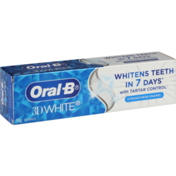 Photo of Oral-B 3d White Strengthens Enamel Whitening Toothpaste, 110g