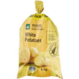 Photo of Potatoes WW Washed White 4kg Bag