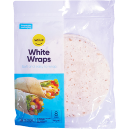 Photo of Value White Wraps 8 Pack