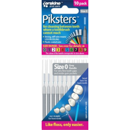 Photo of Piksters® Interdental Brushes Grey Size 0 10pk 10pk