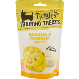 Photo of Tidbits Training Treats Banana Yoghurt Drops 225g