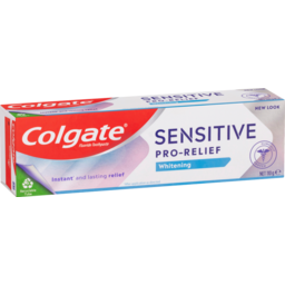 Photo of Colgate Sensitive Pro-Relief Whitening Toothpaste, , Clinically Proven Sensitive Teeth Pain Relief 110g