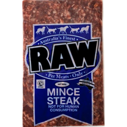 Photo of Raw Steak Mince Pet Food 800g