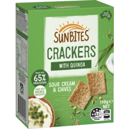 Photo of Sunbites Biscuit Crackers Share Pack Sour Cream & Chives 110g