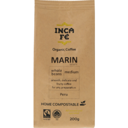 Photo of Inca Fe Organic Coffee Marin Whole Beans
