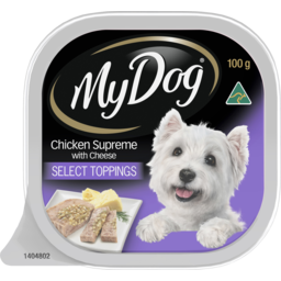 Photo of My Dog Select Toppings Chicken Supreme With Cheese Dog Food