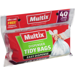 Photo of Multix Dispenser Tidy Bags Large 40 Pack