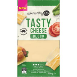 Photo of Community Co Tasty Cheese Block 750gm