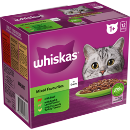 Photo of Whiskas Cat Food Pouch Mixed Favourites 12 Pack