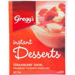 Photo of Gregg's Instant Dessert Strawberry 70g