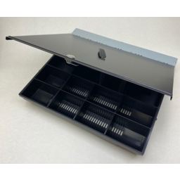 Photo of HP Full Size Cash Drawer INSERT ONLY (4Notes/8Coins), with Lockable Lid