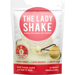 Photo of The Lady Shake Vanilla Meal Replacement Shake 840g