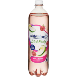 Photo of Waterfords Lite & Fruity Sparkling Natural Mineral Water Apple Berry 1lt