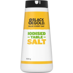 Photo of Black & Gold Table Salt Iodised 500g