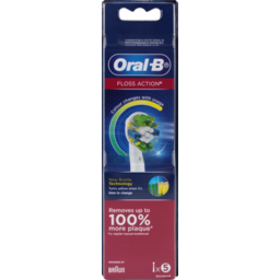 Photo of Oral-B Floss Action Clean White Electric Toothbrush Refill Heads 5pk