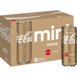 Photo of Coca-Cola Vanilla Soft Drink Multipack Mini Cans