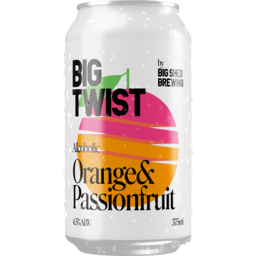 Photo of Big Shed Brewing Big Twist Alcoholic Orange & Passionfruit Can