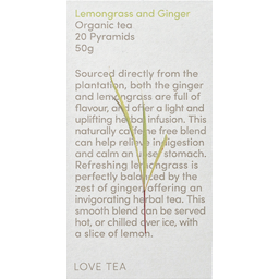 Photo of Love Tea - Lemongrass & Ginger Tea Bags 20 Pack