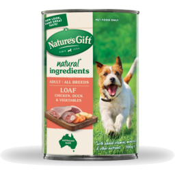 Photo of Nature's Gift Loaf Chicken, Duck & Vegetables Wet Dog Food 700g