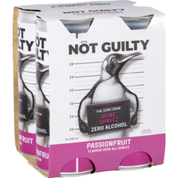 Photo of No Guilty Not Guilty The Zero Crew Zero Alcohol Wine Spritz Passionfruit Flavour