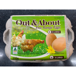 Photo of Out & About Free Range Eggs 6pk