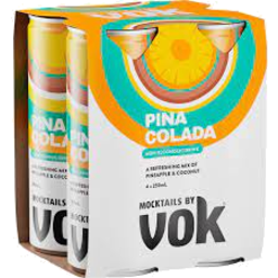 Photo of Vok Pina Colada No Alcohol 4x250ml