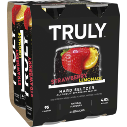 Photo of Truly Hard Seltzer Strawberry Lemonade 4 Pack