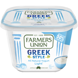 Photo of Farmers Union Greek Style Natural Yoghurt Light 1kg