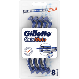 Photo of Gillette Skinmate Sensitive Disposable Razor For Men, 8 Count