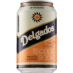Photo of Delgados Tequila Soda Pineapple & Ginger 330ml Can