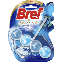 Photo of Bref Deluxe Royal Orchid, Rim Block Toilet Cleaner 50g