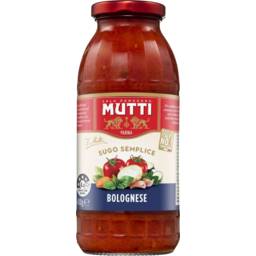 Photo of Mutti Sugo Semplice Bolognese Pasta Sauce 400g