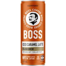 Photo of Boss Coffee Iced Caramel Latte Can