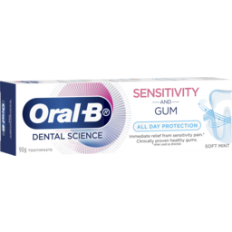 Photo of Oral-B Dental Science Sensitivity And Gum All Day Protection, Soft Mint Sensitive Toothpaste