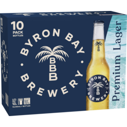 Photo of Byron Bay Brewery Premium Lager 355ml 10 Pack