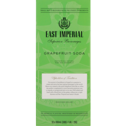 Photo of East Imperial Grapefruit Soda 180ml Cans 10 Pack