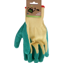 Photo of Green Gardener Garden Gloves Latex Knit Large