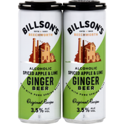Photo of Billsons Alcoholic Spiced Apple & Lime Ginger Beer Can