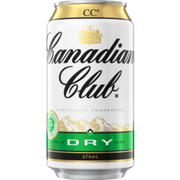 Photo of Canadian Club Whisky & Dry 3.5% Can 375ml