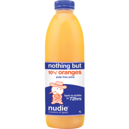 Photo of Nudie Nothing But 10 1/2 Oranges Pulp Free Juice