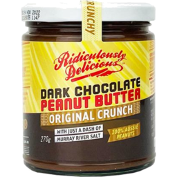 Photo of RIDICULOUSLY DELICIOUS Dark Choc Peanut Butter Original Crunch 270g