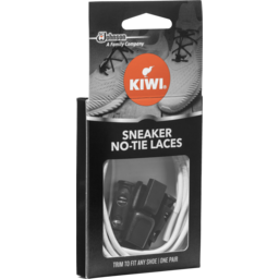 Photo of Kiwi Shoe Laces, No Tie Shoe Laces, Fits Any Shoe, White, One Pair 
