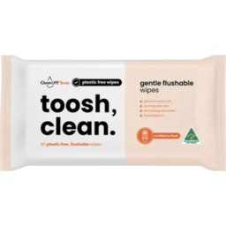 Photo of CleanLIFE Toosh Clean - Plastic Free Wipes (80 pack)