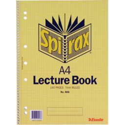 Photo of Spirax Book A4 Lecture140pg 1ea