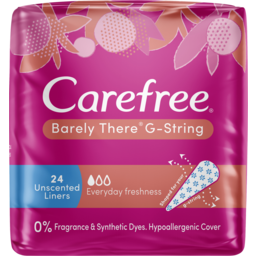 Photo of Carefree Liners Barely There G String Breathable 24 Pack