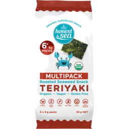 Photo of Honest Sea Seaweed Snack - Teriyaki (6 x 5gm)