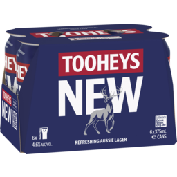 Photo of Tooheys New 6x375ml Can 6.0x375ml